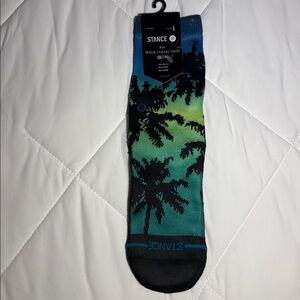 NWT! Stance Tropical Vibes Socks - Blue and Green